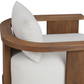 Tahana Outdoor Swivel Chair, Alessi Linen