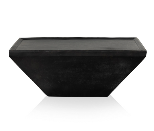 Drake Outdoor Coffee Table, Aged Black