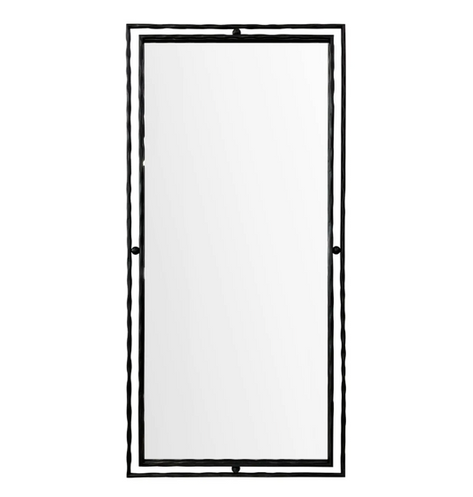 Drover Black Metal Wall Mirror