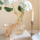 Amber Floral Vase