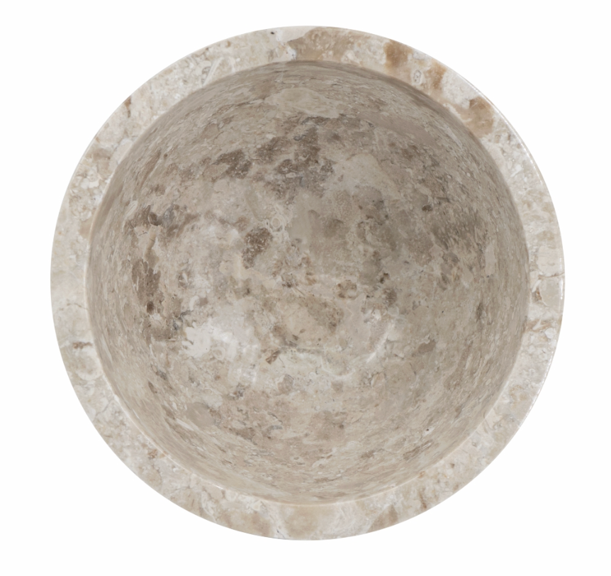 Round Marble Pedestal Bowl