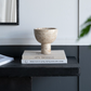 Round Marble Pedestal Bowl