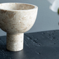 Round Marble Pedestal Bowl