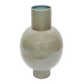Pedestal Vase with Deep Olive Green Finish