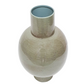 Pedestal Vase with Deep Olive Green Finish