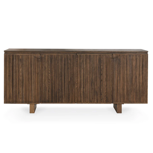 Roya 4 Door Buffet, Toasted Brown