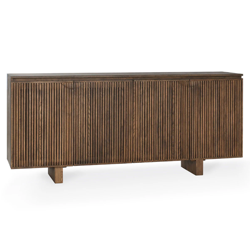 Roya 4 Door Buffet, Toasted Brown