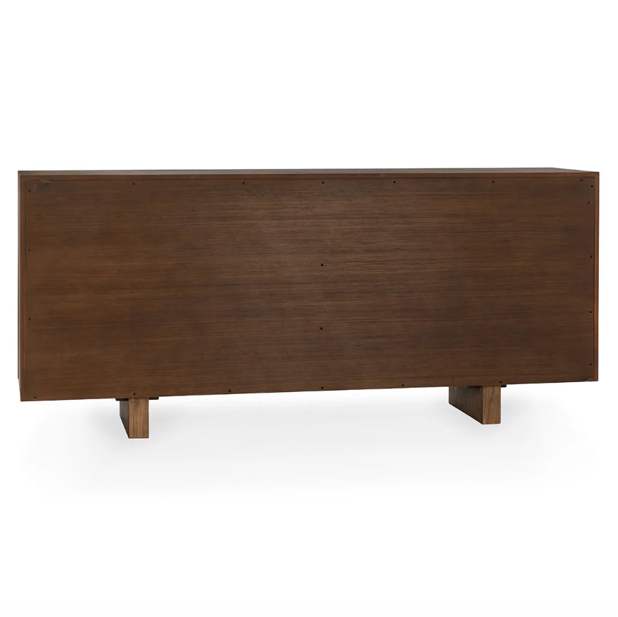 Roya 4 Door Buffet, Toasted Brown
