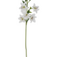 30" White Real Touch Lily 5 Blooms & 3 Buds Stem