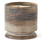 5" 2 Wick Whitewashed Wood Candle (Various Sizes)