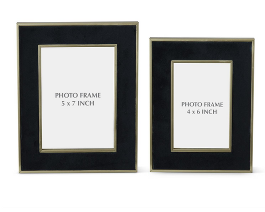 Black Velvet Photo Frame (Various Sizes)