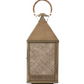 Antique Gold & Woven Cane Lantern w/ Drop Handle (Various Sizes)