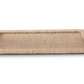 23" Rattan Wrapped Tray w/ Brass Metal Handles