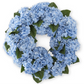 24" Blue Real Touch Hydrangea Wreath