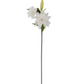 28" White Real Touch 2 Blooms & 1 Bud Lily Stem