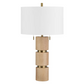 Evander Light Wood Table Lamp