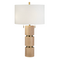 Evander Light Wood Table Lamp