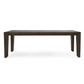 Troy Dining Table 89", Suede Brown