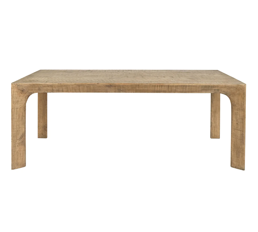 Crest Dining Table 78", Warm Natural