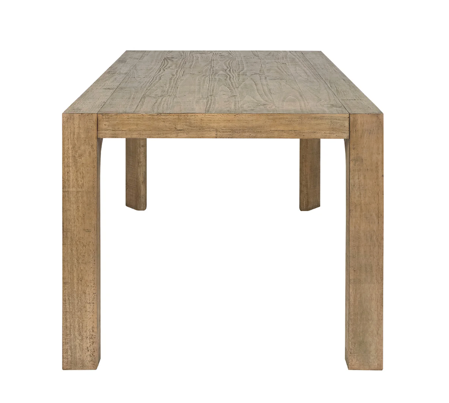 Crest Dining Table 78", Warm Natural