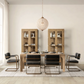 Crest Dining Table 78", Warm Natural