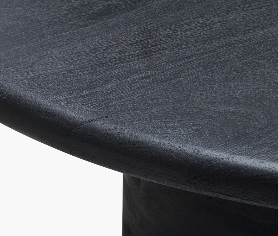 Koben Round Dining Table 60", Black
