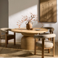 Koben Round Dining Table 60", Light Natural