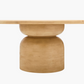 Koben Round Dining Table 60", Light Natural