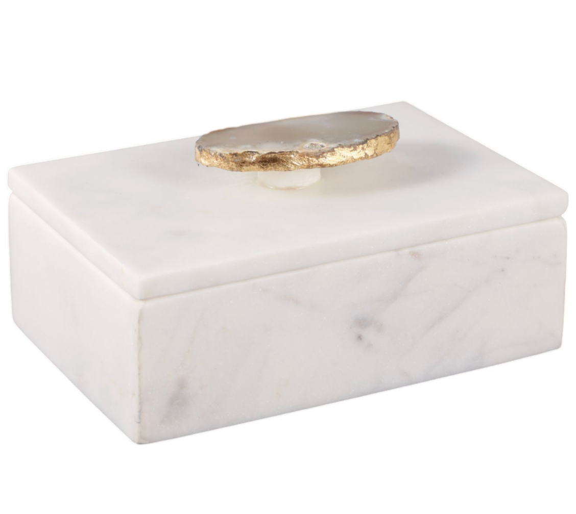 Marble Box with Agate Top