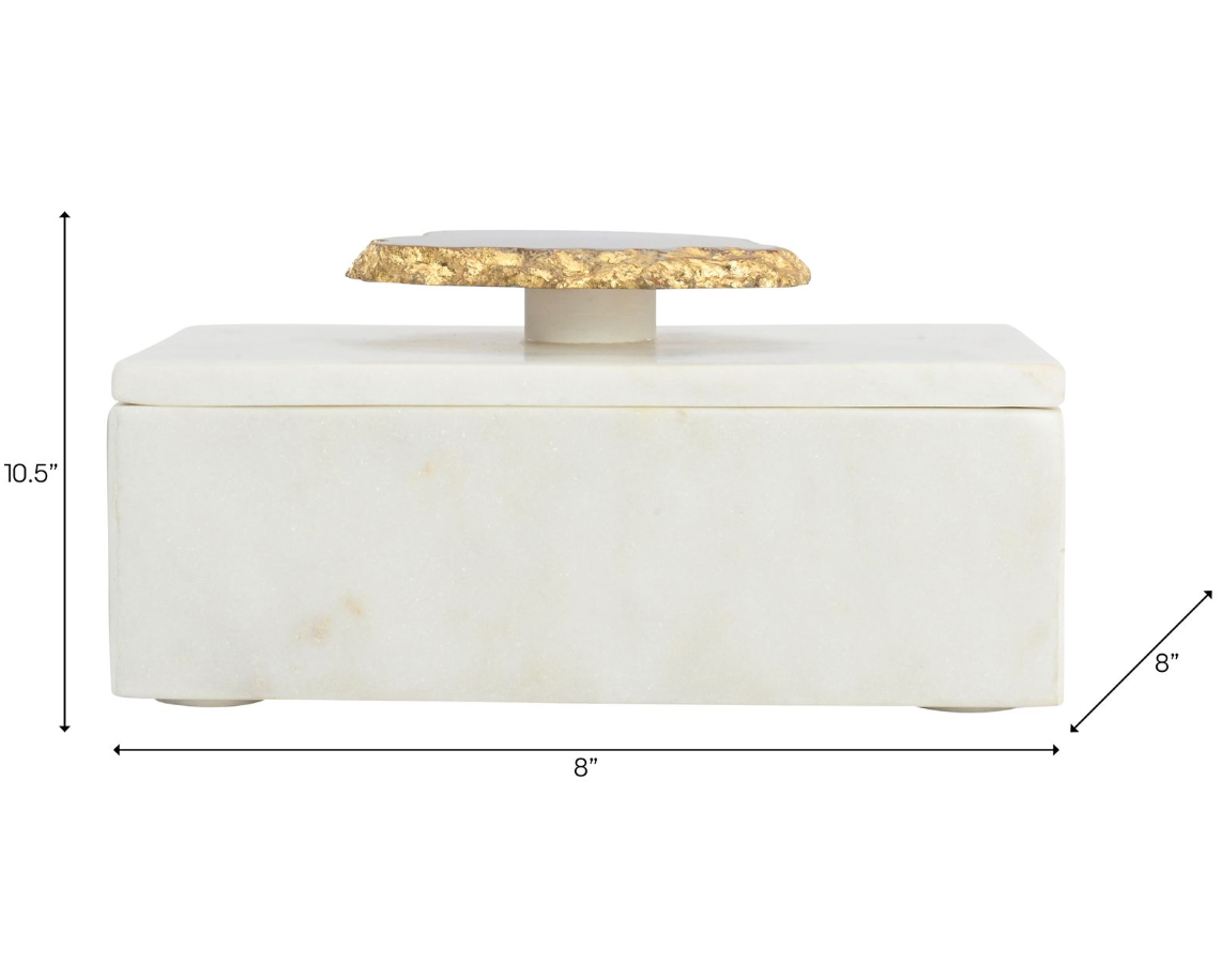 Marble Box with Agate Top