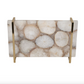 Agate Tray with Gold Handles