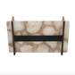 Agate Tray with Gold Handles
