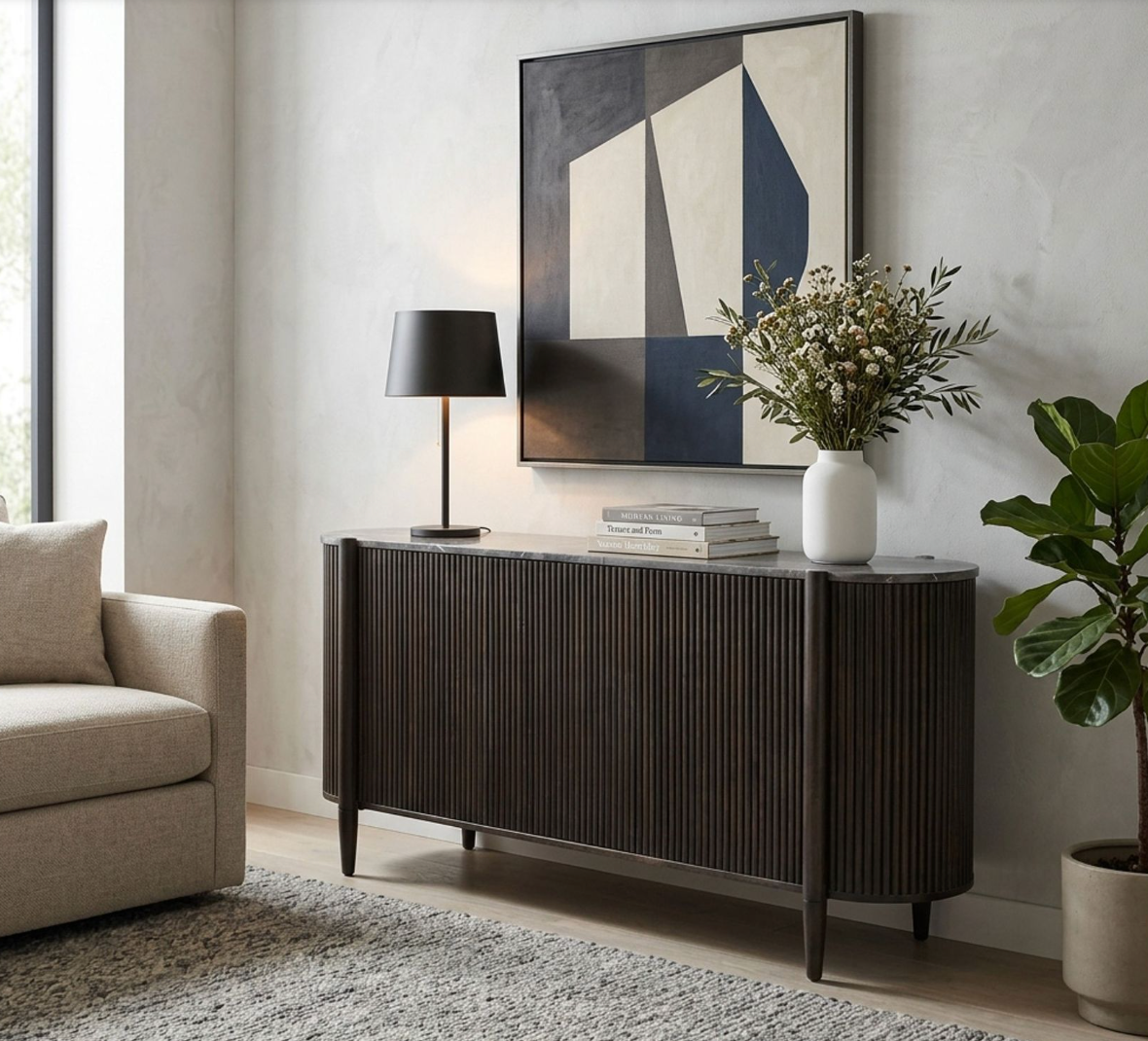 Cooperwell Fluted Sideboard