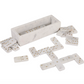 White Marble w/ Gold Dominoes Set