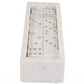 White Marble w/ Gold Dominoes Set