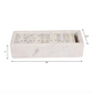 White Marble w/ Gold Dominoes Set