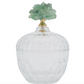 Green Stone Glass Jar, Large