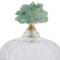 Green Stone Glass Jar, Large