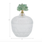 Green Stone Glass Jar, Large