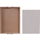 Tan Suede Trays with Pink Selenite Handles (Various Sizes)