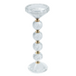 Glass and Gold Pillar Candle Holder (Various Sizes)