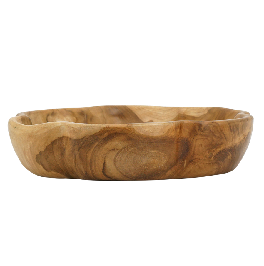 Teak Shallow Planter, Large