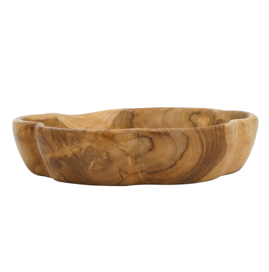Teak Shallow Planter, Large