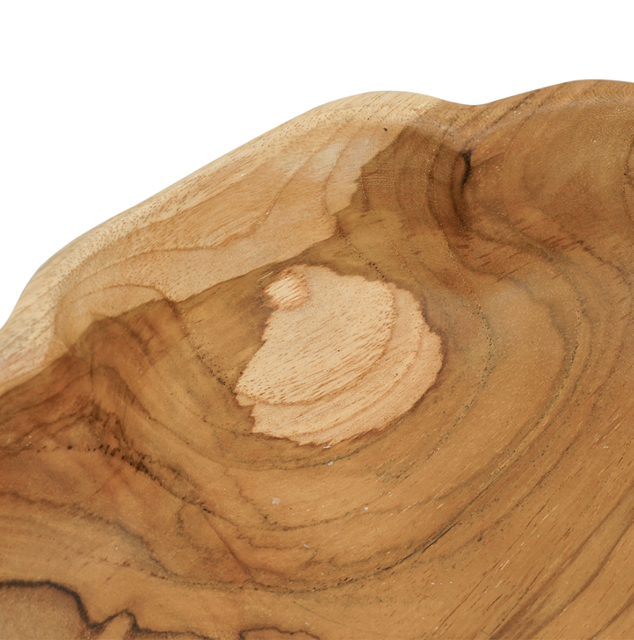 Teak Shallow Planter, Large