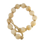 Frosted Beige Bead Garland