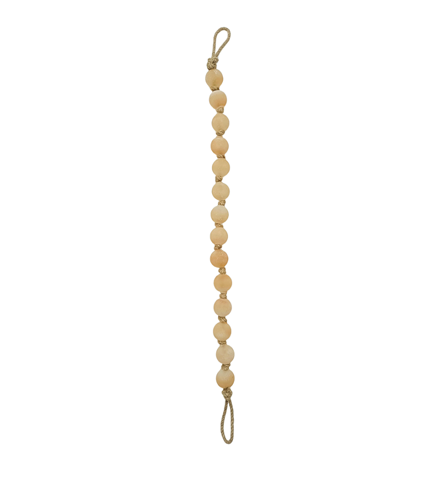Frosted Beige Bead Garland