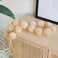 Frosted Beige Bead Garland