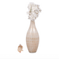 Ivory and Pink Glass Lidded Bottles (Various Sizes)