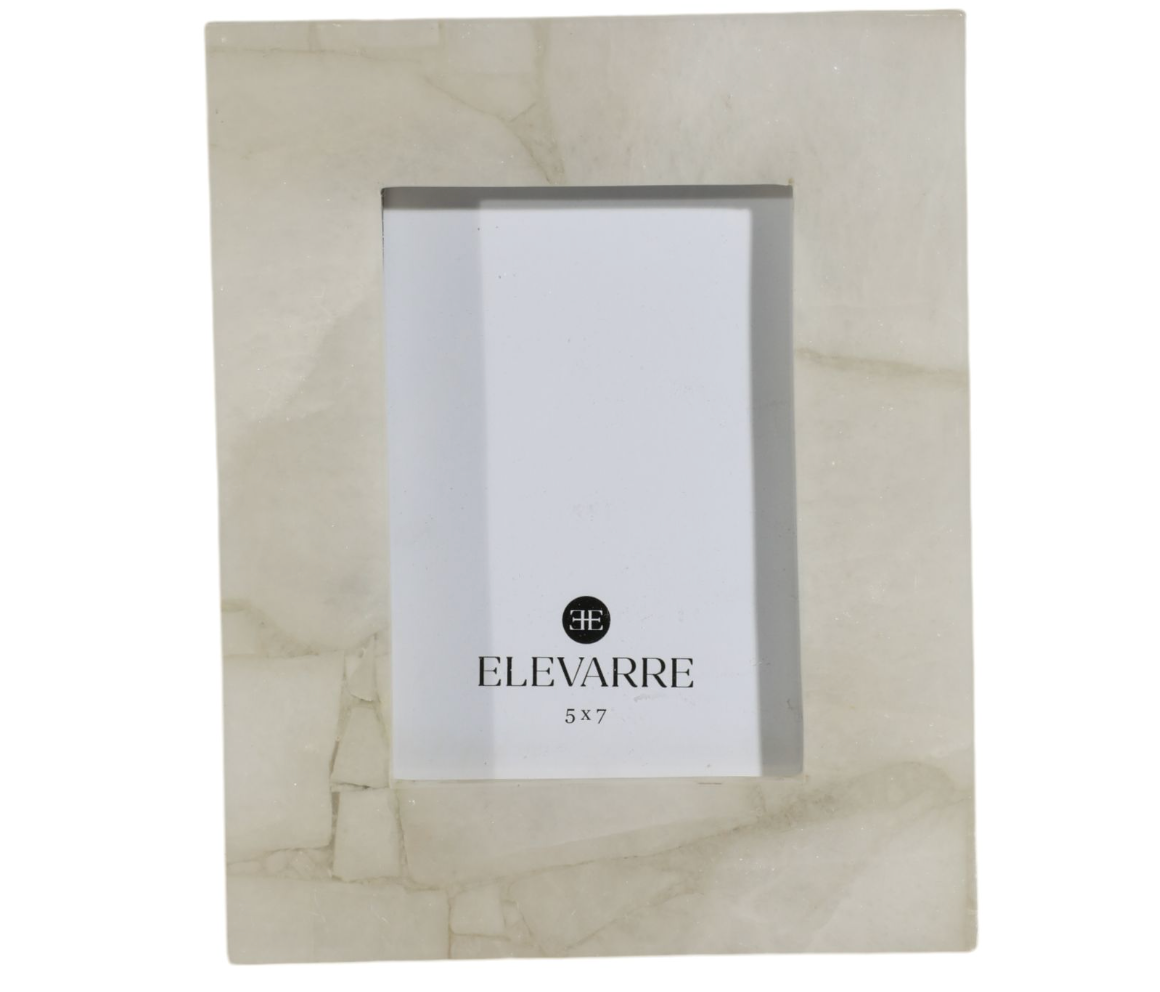 White Quartz Photo Frame (5x7)