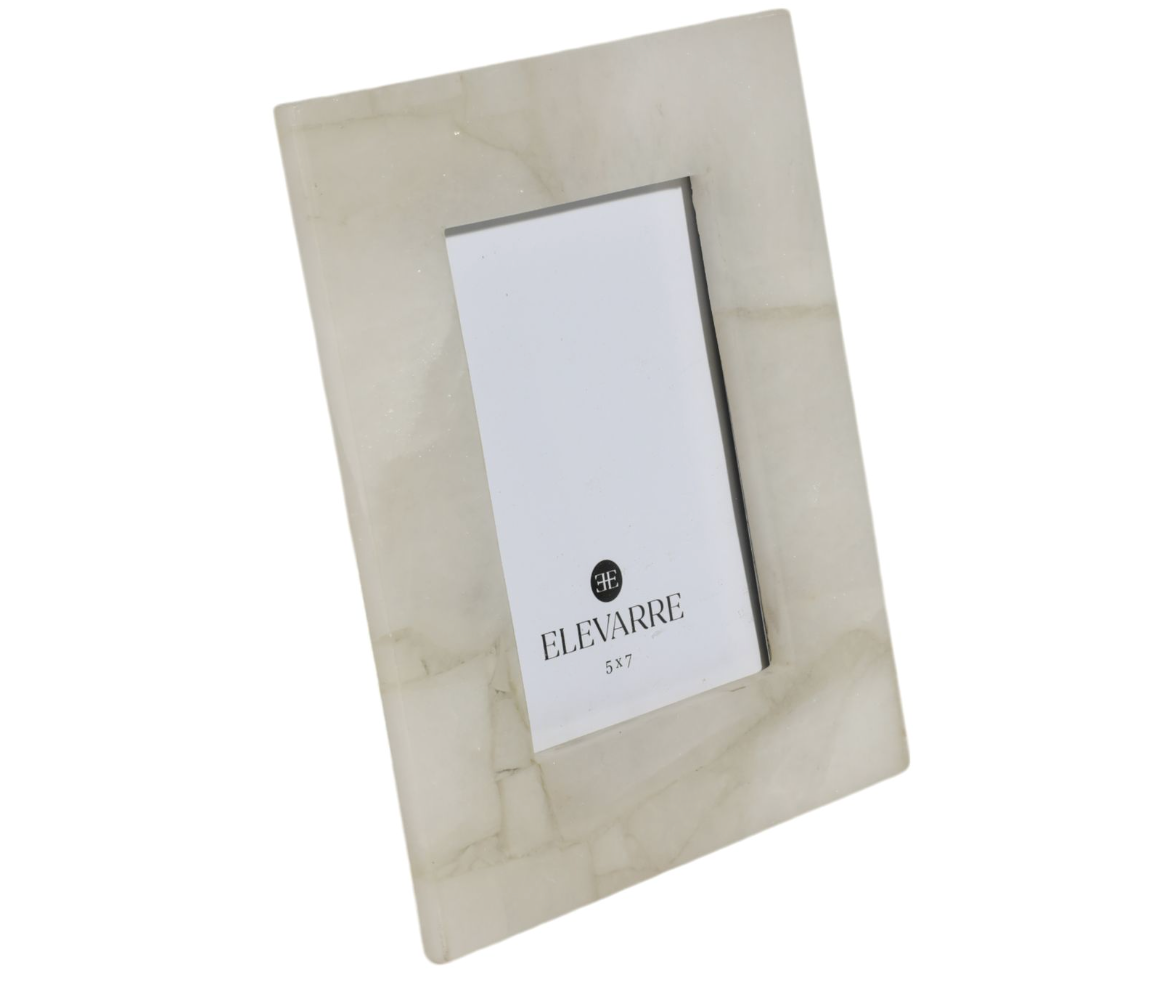White Quartz Photo Frame (5x7)